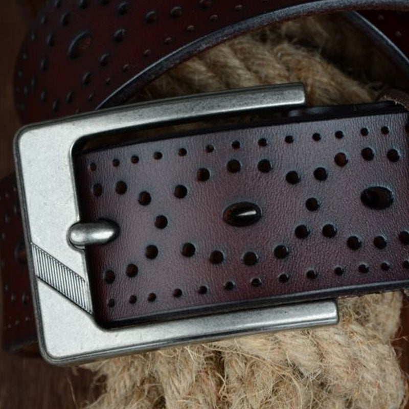 Dotted Leather Belt