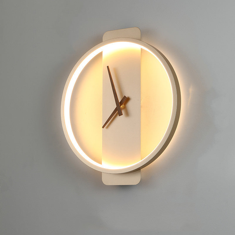 Nordic Wall Lamp Clock