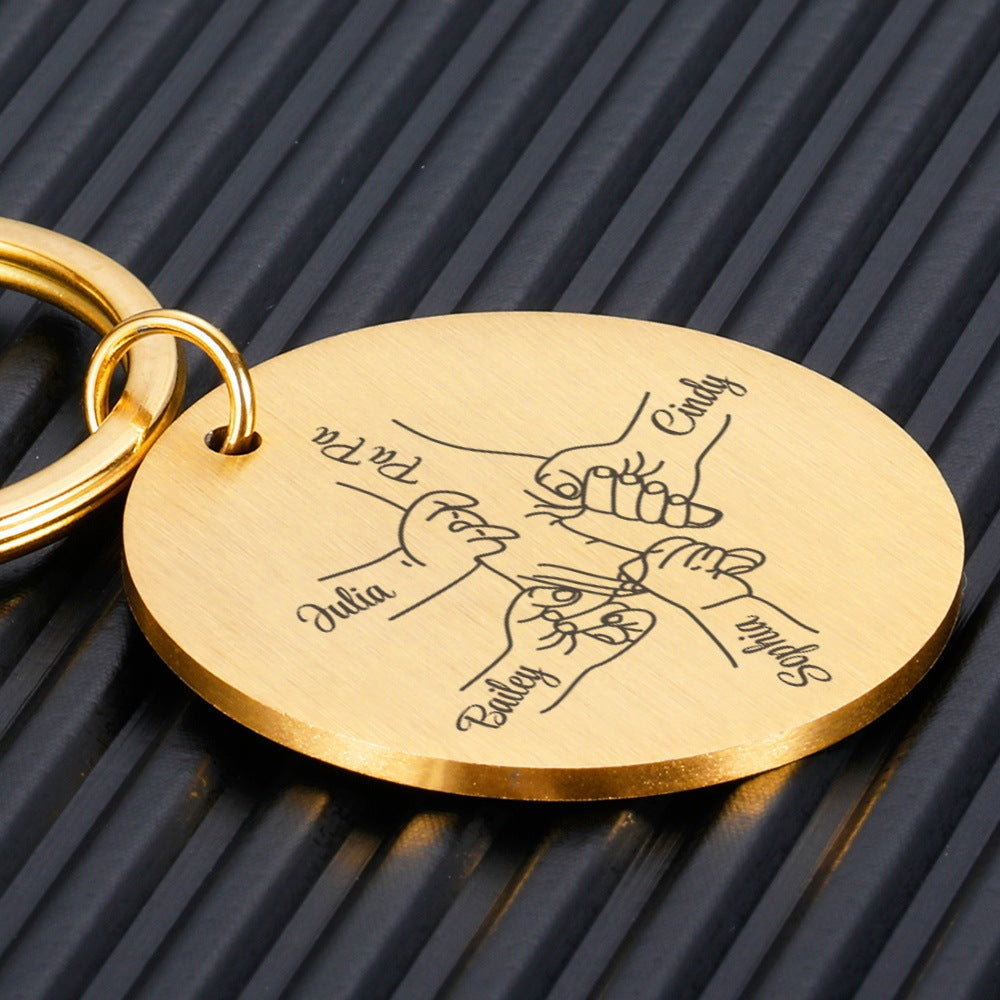 Personalized Father's Day Keychain