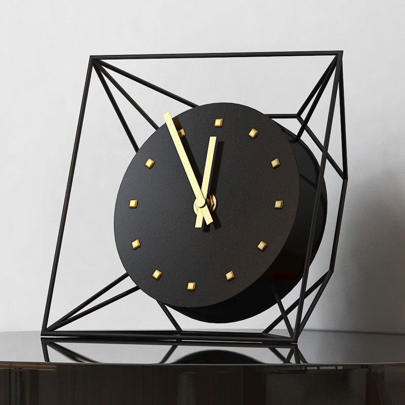 Wrought Iron Table Clock