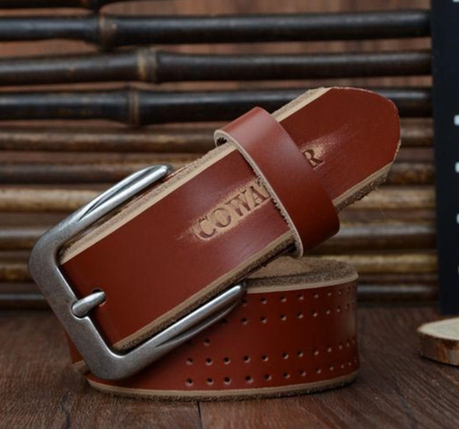 men's leather belt