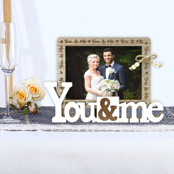 Wedding English Letters Photo Frame