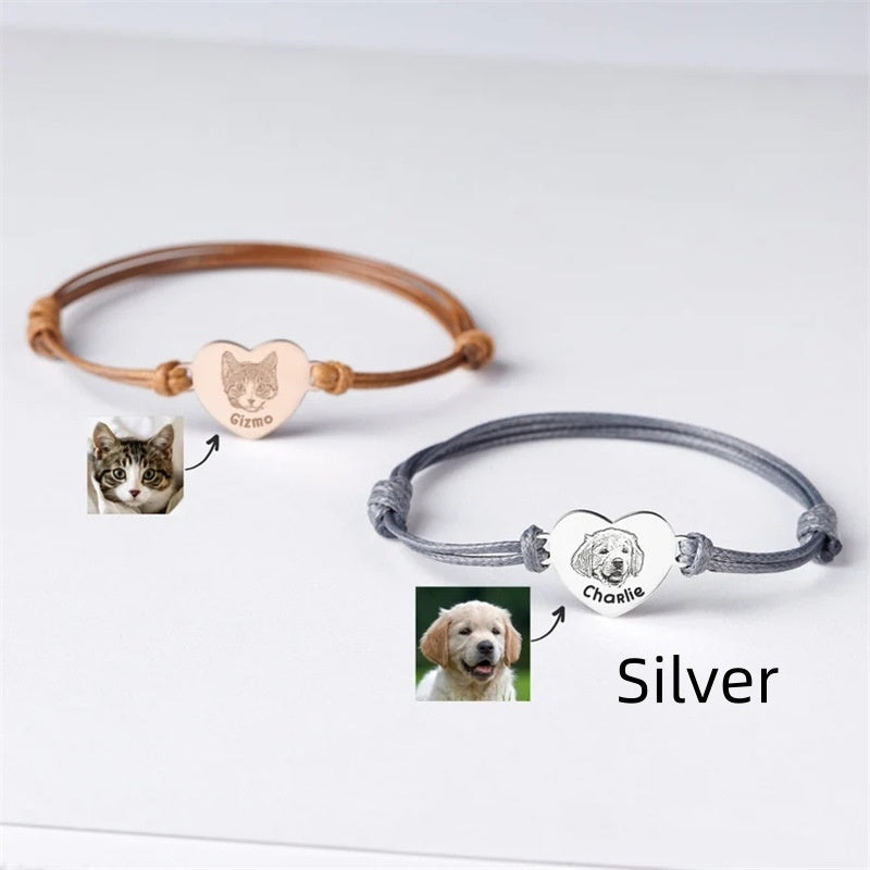 Pet Memorial Braided Rope Bracelet