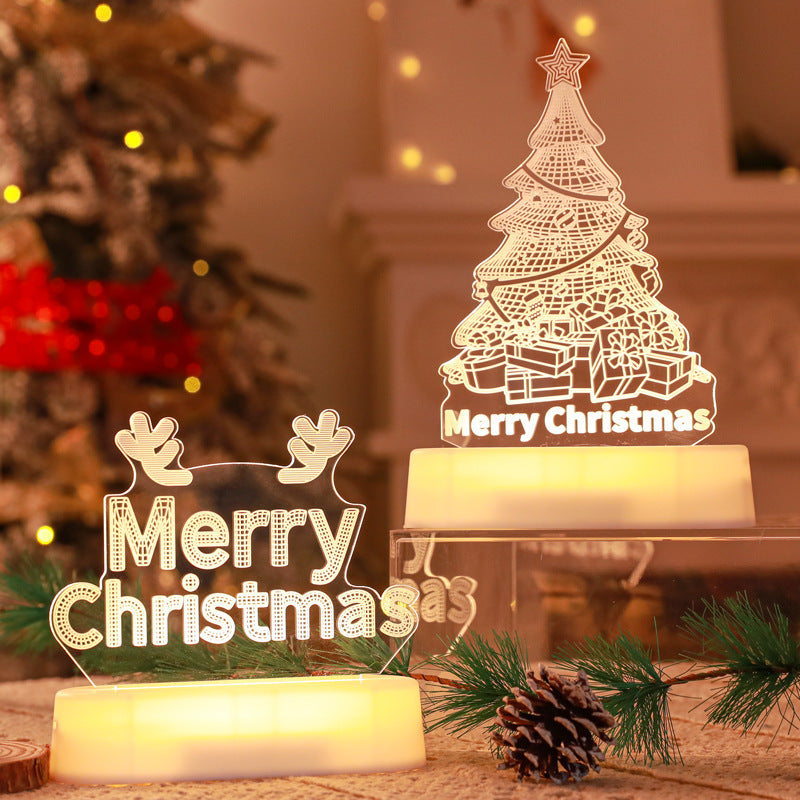 Christmas 3D Acrylic LED Lamp