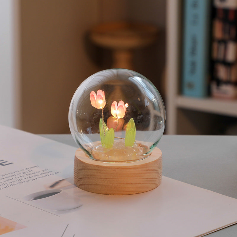 Artificial Tulip Flower Night Light