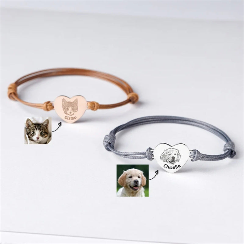 Pet Memorial Braided Rope Bracelet