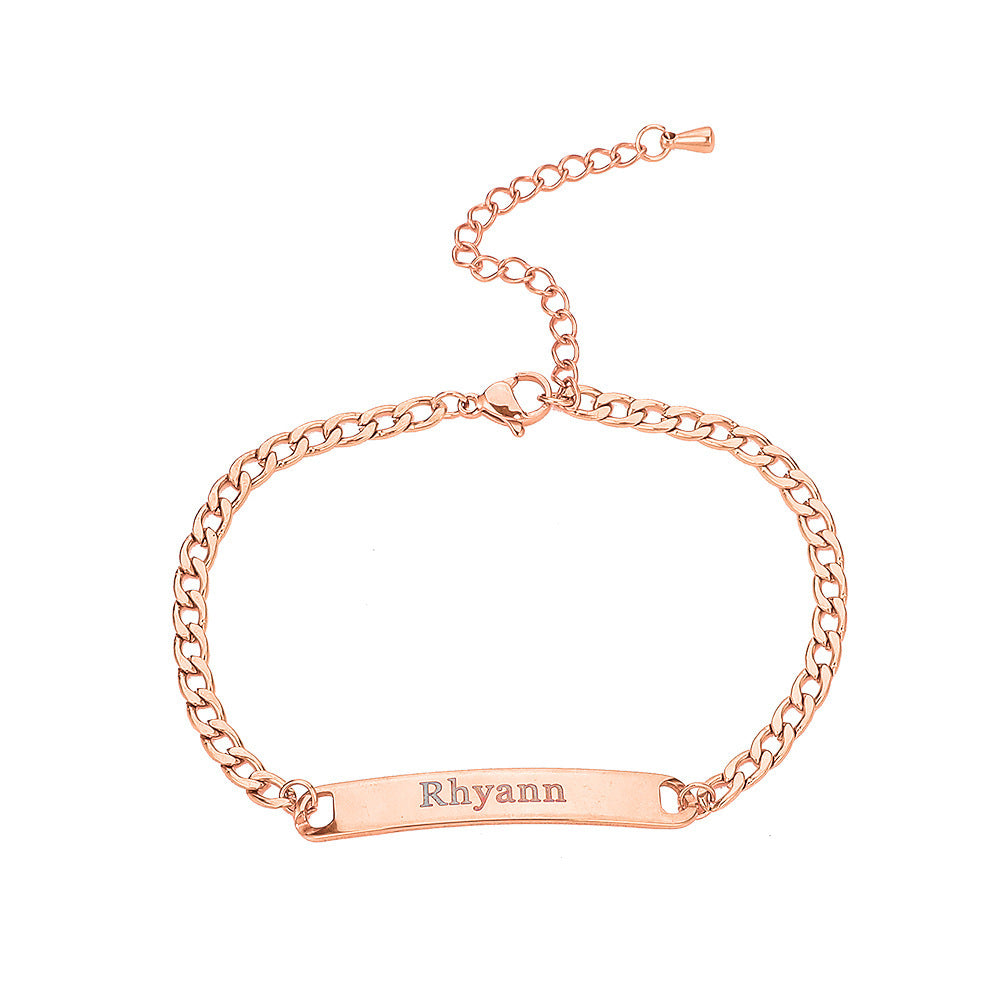 Customized Nameplate Bracelet